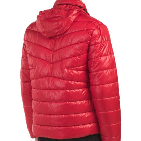 NEW KENNETH COLE Quilted Mid-weight Puffer Jacket red for men 364tn - Picture 3 of 4